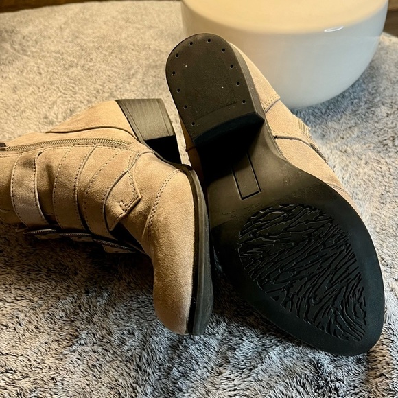 SO Taupe Ladies Ankle Boots with Lace-Up Closure - Picture 7 of 10